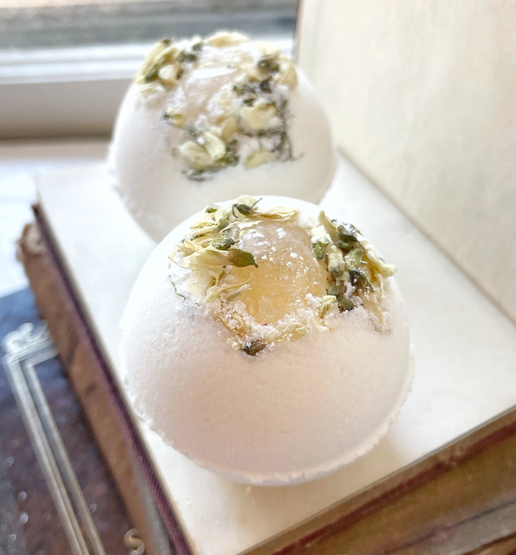 Bombe de Bain Citrine & Jasmin – Confiance & Éclat