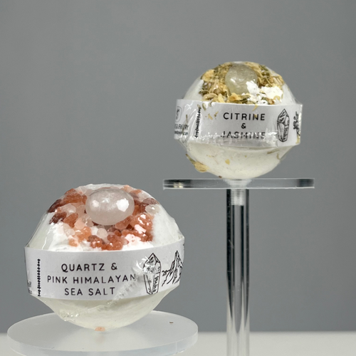 Bombe de Bain Citrine & Jasmin – Confiance & Éclat