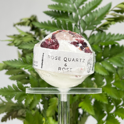 Bombe de Bain Quartz & Rose – Amour & Sérénité